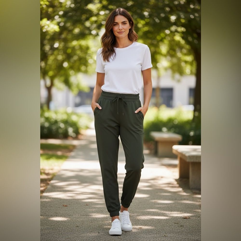 Size 4 Lululemon Stretch‎ High-Rise Jogger Green